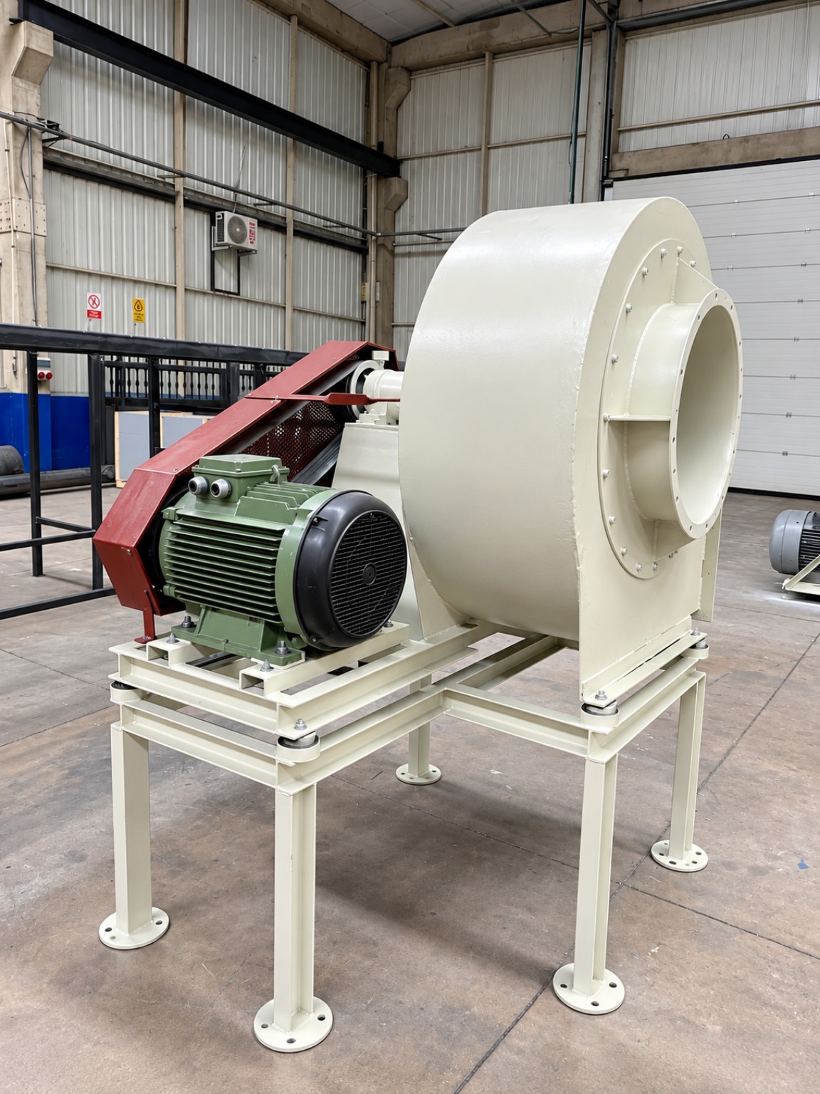 Process fan for the micronized grinding plant